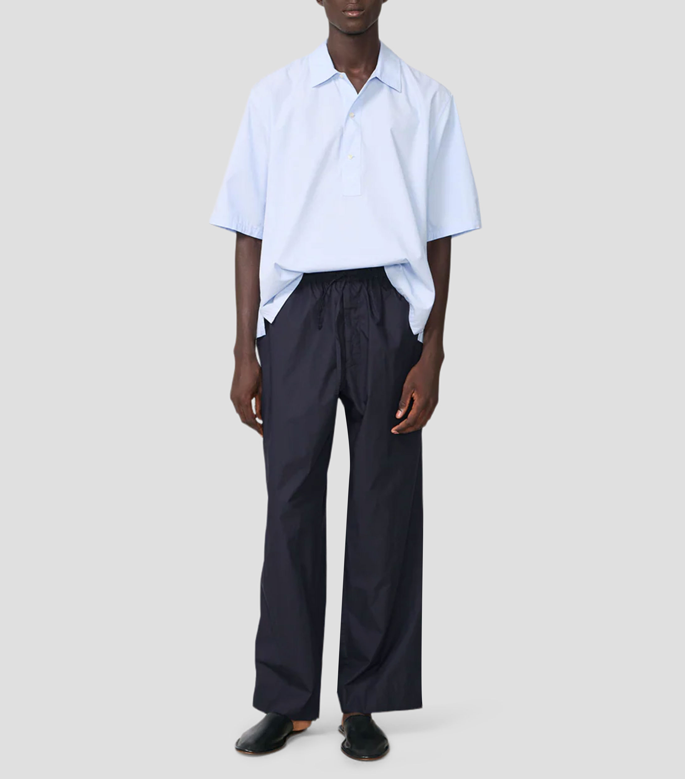Camisa lisa manga corta Hombre